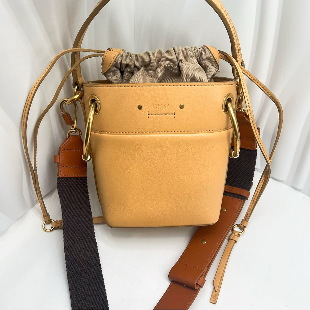 Chloe Tan Leather Bucket Bag